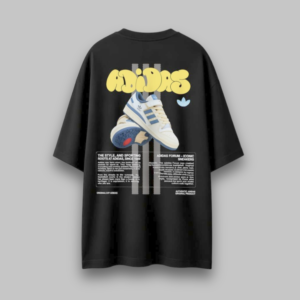 Camiseta Oversized Adidas Forum Preto